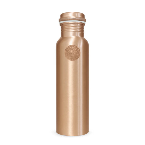 PUUR KOPEREN WATERFLES PLAIN | PREMIUM QUALITY | HANDGEMAAKT EN UNIEK