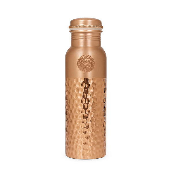 Hammered copper bottle
